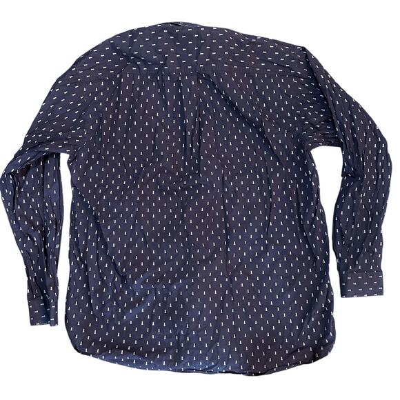 Cinch Men's Country Western Oil Derrick Print Shirt 2XL Button Down Navy Blue - Picture 6 of 8